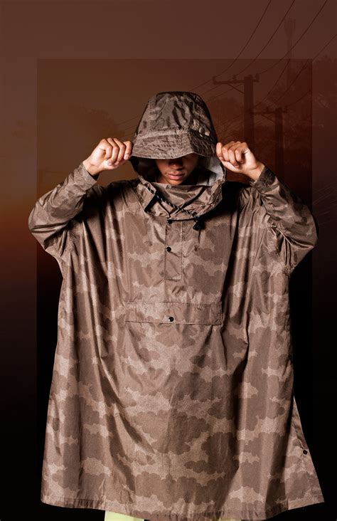 designer rain poncho